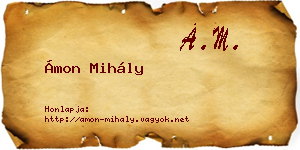 Ámon Mihály névjegykártya
